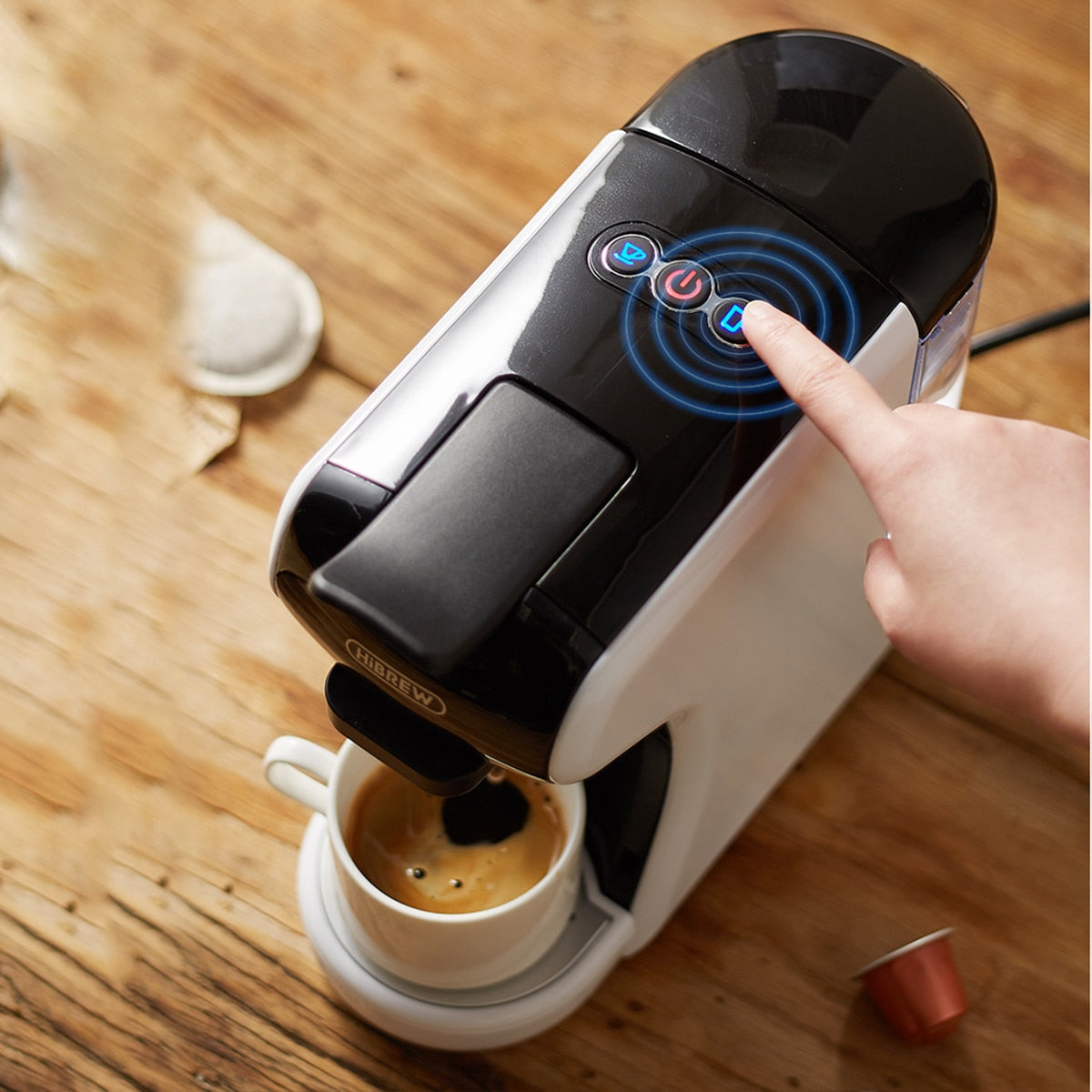 HiBREW 4 in 1 Multiple Capsule Espresso Coffee Machine 