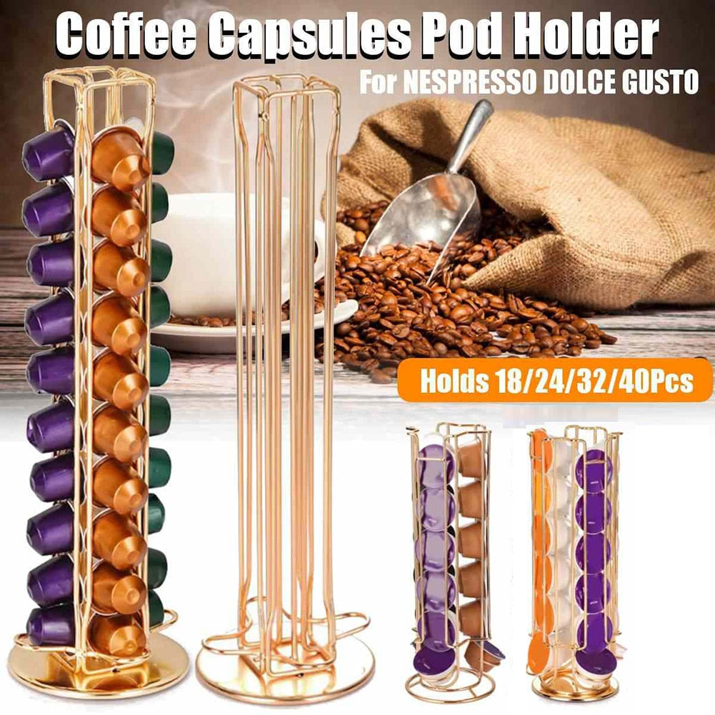 Rotatable Coffee Capsule Holder For Dolce Gusto Capsules Pods Rack Pod  Stand Rack Porta Capsulas Dolcegusto